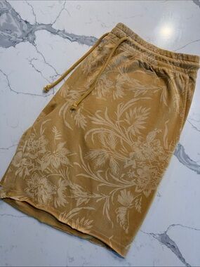 Sun + Stone Tropical Mustard Yellow XL Shorts